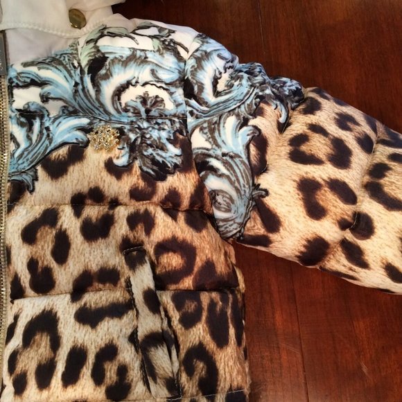 ROBERTO CAVALLI**Fur Hooded Down Coat 3-6 mo. $795 - Picture 4 of 8
